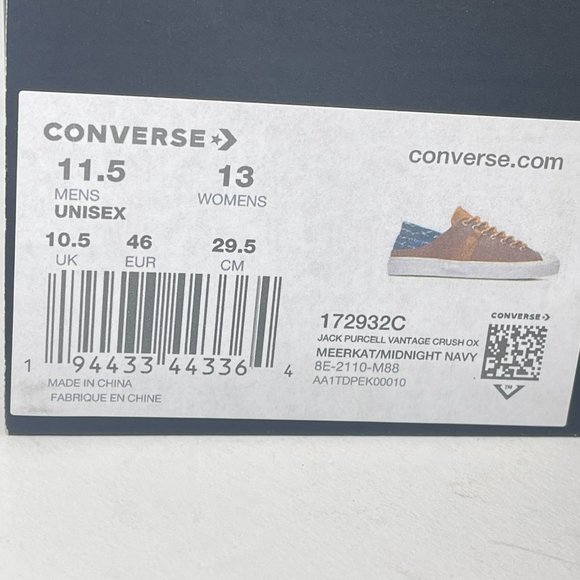 Converse Jack Purcell Vantage Crush Ox Brown Navy Sneakers172932C main image 13
